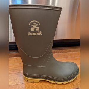 Kamik Stomp Kids Rainboots Size 1 Olive